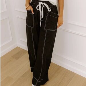 The Brynlee High Waist Wide Leg Pants in Black